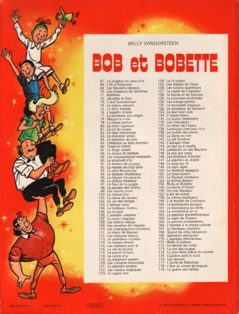 Verso de l'album Bob et Bobette Tome 120 Les corsaires ensorcelés