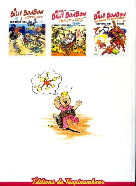 Verso de l'album Billy Bonbon Tome 4 Agent fédéral