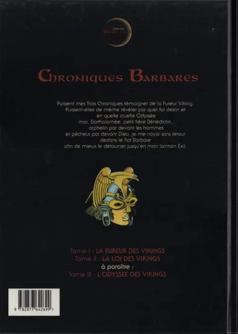 Verso de l'album Chroniques Barbares Tome 2 La loi des Vikings