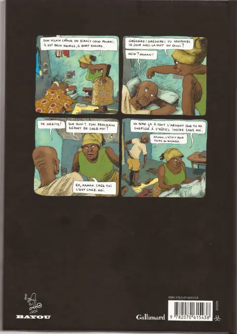 Verso de l'album Aya de Yopougon Tome 3
