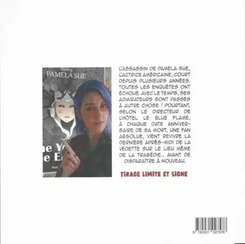 Verso de l'album Rubine Le dernier jour de la vie de Pamela Sue