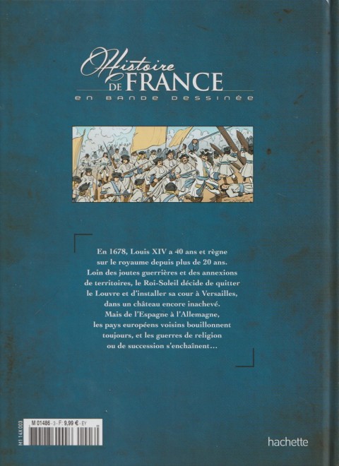 Verso de l'album Histoire de France en bande dessinée Tome 28 Louis XIV, Le monarque absolu 1682 / 1715