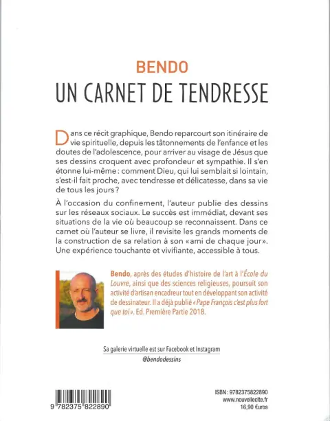 Verso de l'album Un carnet de tendresse