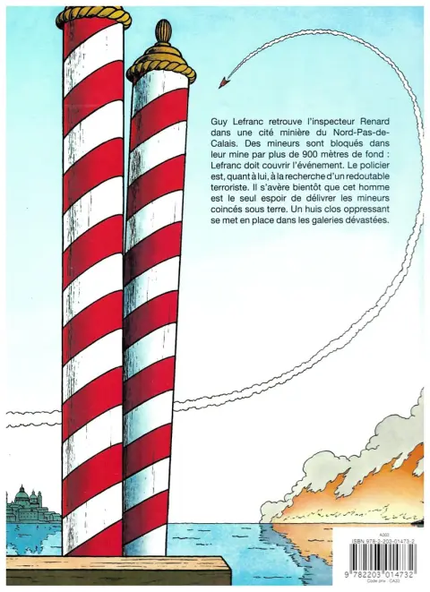 Verso de l'album Lefranc Tome 20 Noël noir