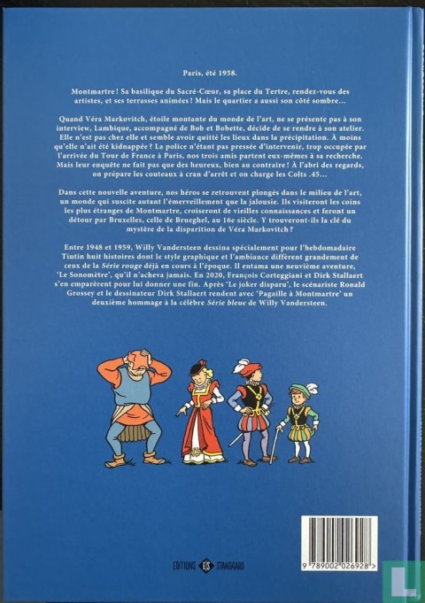 Verso de l'album Bob et Bobette Tome 8 Pagaille à Montmartre