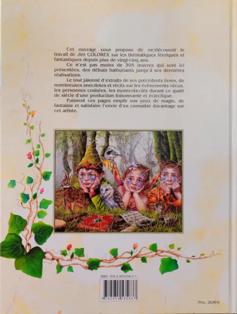 Verso de l'album Faerie The Art Of Jim Colorex