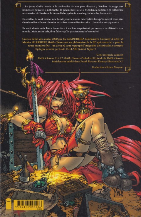 Verso de l'album Battle Chasers Intégrale