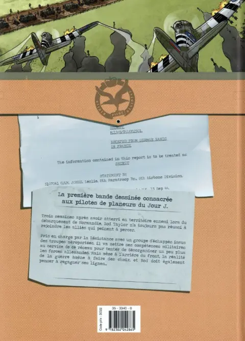 Verso de l'album Les Échappés Tome 2/2 Opération Tonga