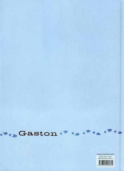 Verso de l'album Gaston Tome 1 Les archives de la gaffe
