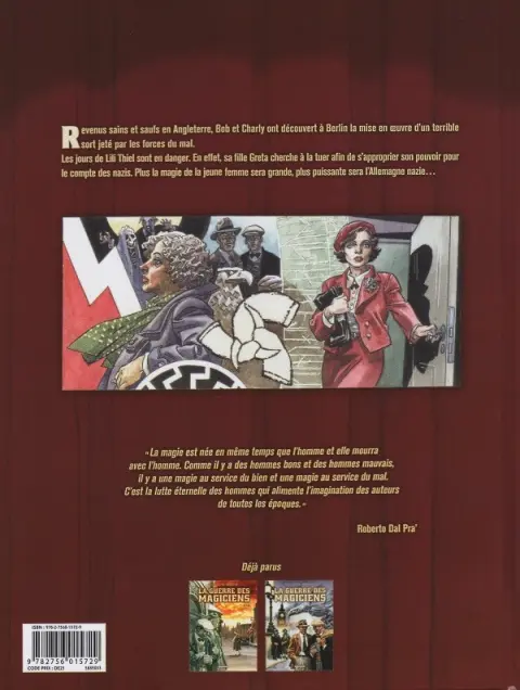 Verso de l'album La Guerre des Magiciens Tome 2 Londres