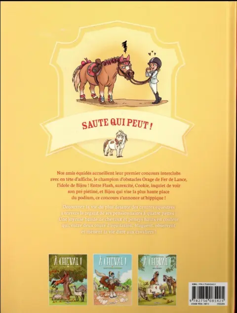 Verso de l'album À Cheval ! Tome 3 Quel toupet !