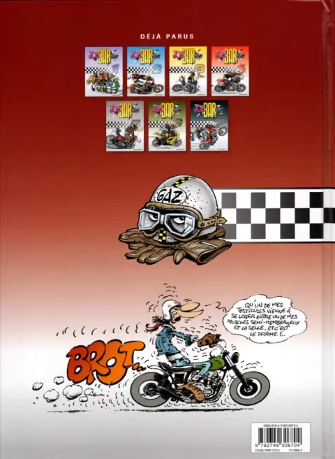 Verso de l'album Joe Bar Team Tome 8
