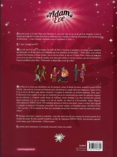 Verso de l'album Adam & Eve Tome 1 Coup de pied dans les couples