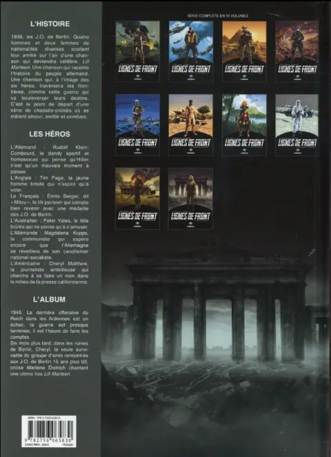 Verso de l'album Lignes de front Tome 10 Derniers combats