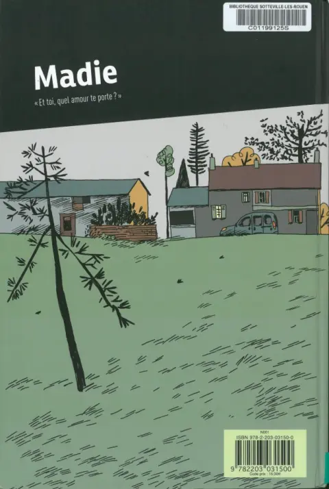 Verso de l'album Madie