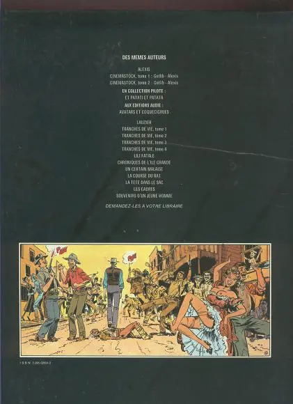Verso de l'album Al Crane Les aventures d'Al Crane