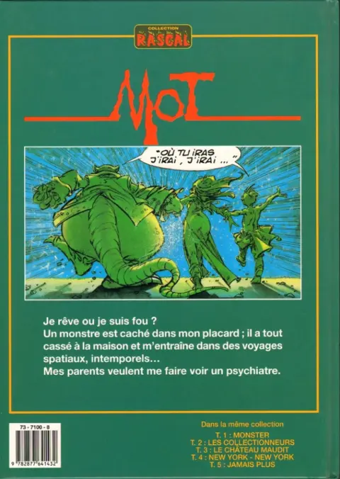 Verso de l'album Mot Monster Tome 5 Jamais plus !