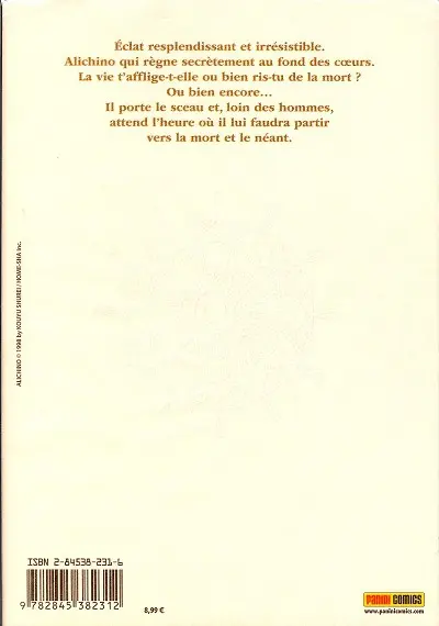 Verso de l'album Alichino Tome 1