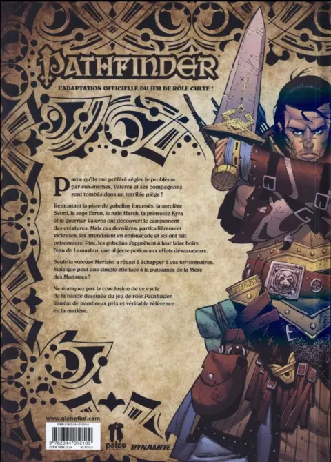 Verso de l'album Pathfinder Tome 3 L'enfant de Lamashtu