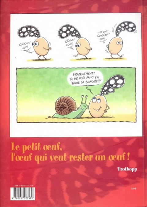 Verso de l'album Le Petit œuf Tome 1 Tchao les poules !