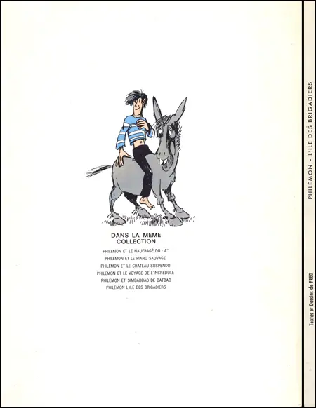 Verso de l'album Philémon Tome 7 L'île des brigadiers