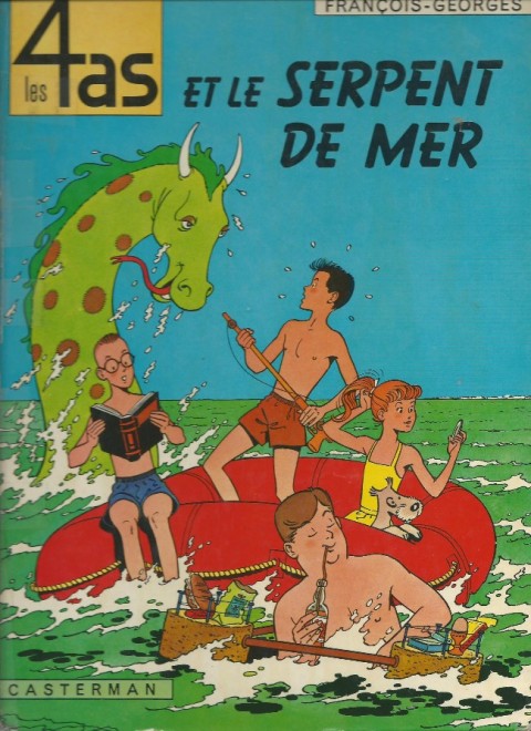 Couverture de l'album Les 4 as Tome 1 Les 4 as et le serpent de mer