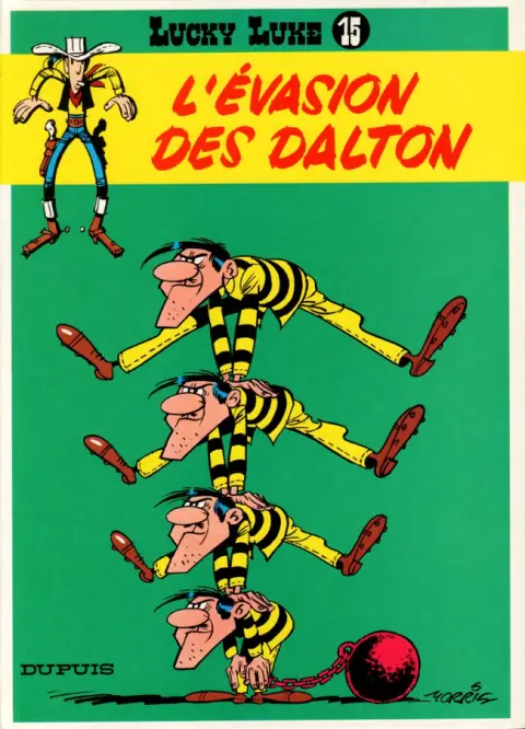 Couverture de l'album Lucky Luke Tome 15 L'évasion des Dalton