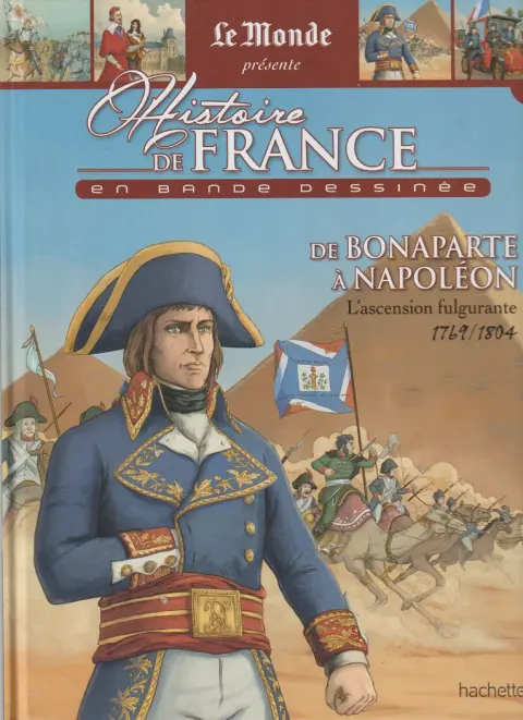 Couverture de l'album Histoire de France en bande dessinée Tome 35 De Bonaparte à Napoléon, l'ascension fulgurante 1769 / 1804