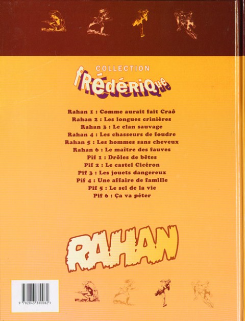 Verso de l'album Rahan Tome 3 Le clan sauvage