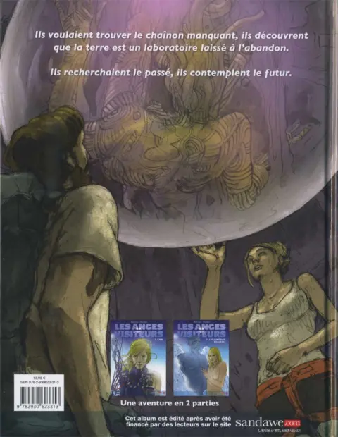 Verso de l'album Les Anges visiteurs Tome 1 Eva