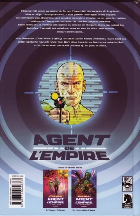 Verso de l'album Star Wars - Agent de l'Empire Tome 2 Nouvelles cibles