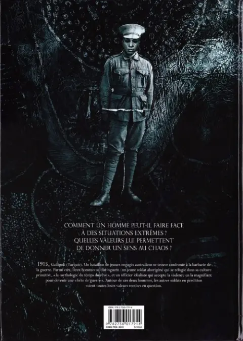 Verso de l'album Le Temps du rêve Tome 1 Gallipoli