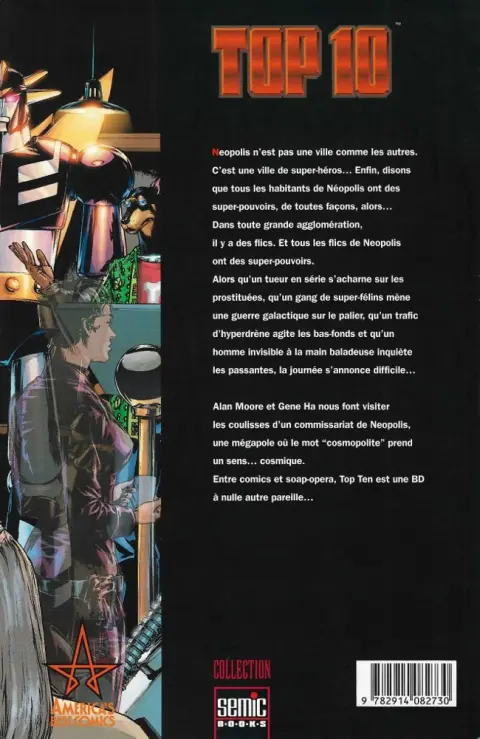 Verso de l'album Top 10 Semic / Panini Tome 3