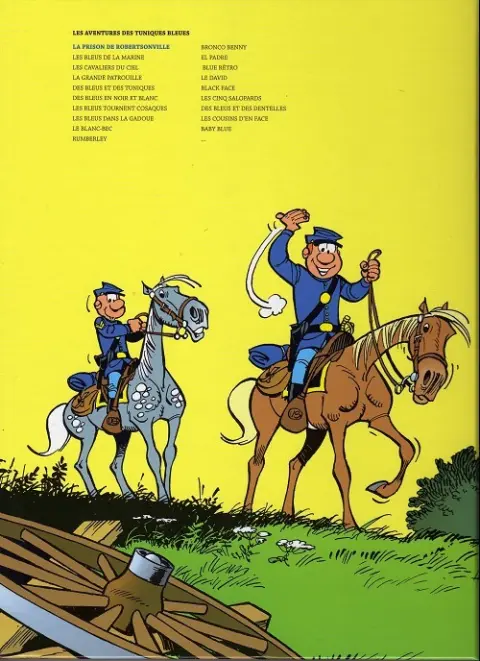 Verso de l'album Les Tuniques Bleues La Collection (Dupuis) Tome 6 La prison de Robertsonville