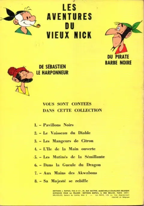 Verso de l'album Le Vieux Nick et Barbe-Noire Tome 9 L'or du El Terrible