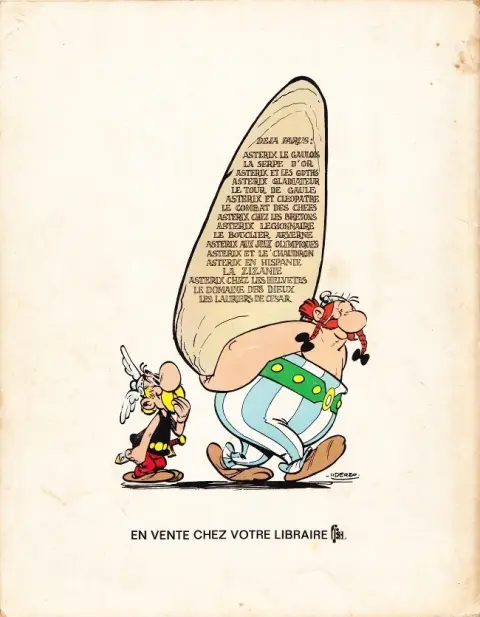 Verso de l'album Astérix Tome 9 Astérix et les Normands