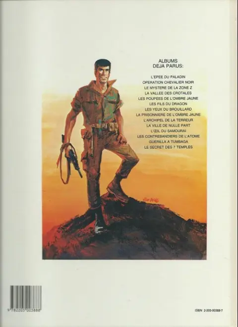 Verso de l'album Bob Morane Tome 10 Opération chevalier noir