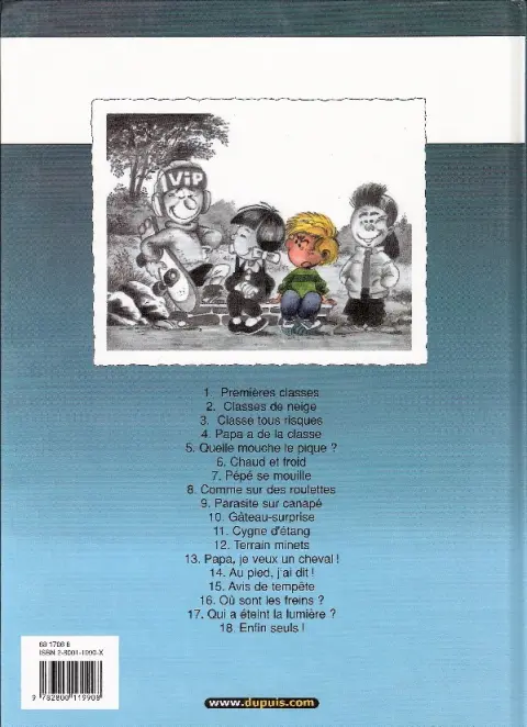 Verso de l'album Cédric Tome 6 Chaud et froid