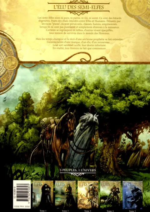 Verso de l'album Elfes Tome 4 L'Élu des semi-Elfes