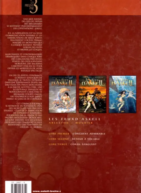 Verso de l'album Les Feux d'Askell