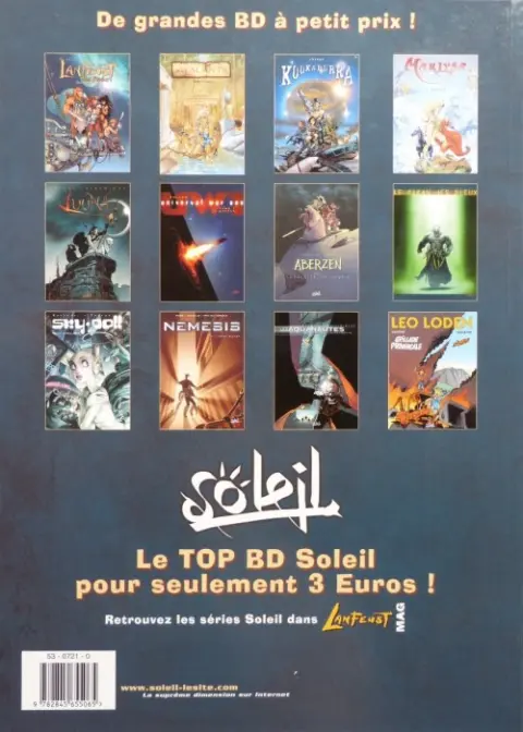 Verso de l'album Lanfeust des Étoiles Tome 1 Un, deux... Troy
