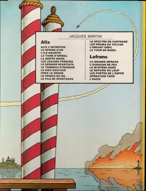 Verso de l'album Lefranc Tome 3 Le mystère Borg