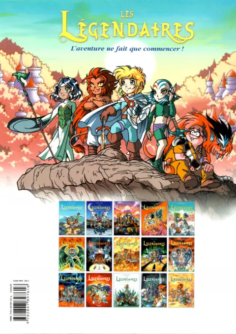 Verso de l'album Les Légendaires Tome 3 Frères Ennemis