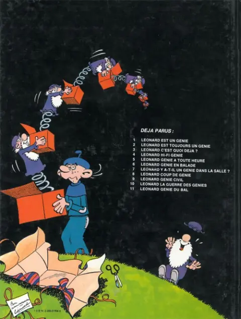Verso de l'album Léonard Tome 5 Génie à toute heure