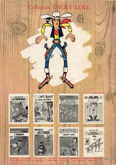 Verso de l'album Lucky Luke Tome 1 La mine d'or de Dick Digger