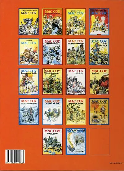 Verso de l'album Mac Coy Tome 7 Trafiquants de scalps