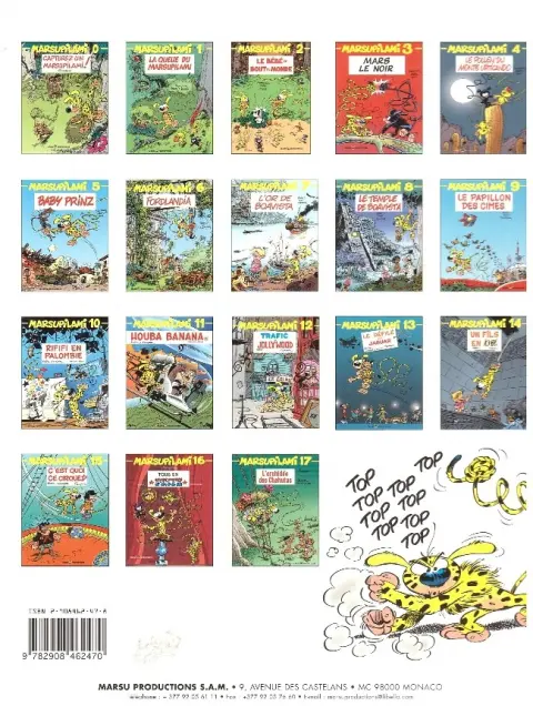 Verso de l'album Marsupilami Tome 7 L'or de Boavista