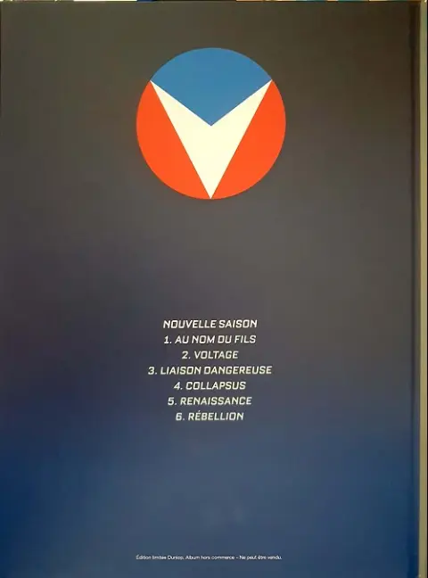 Verso de l'album Michel Vaillant Tome 6 Rébellion