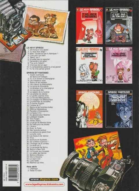 Verso de l'album Le Petit Spirou Tome 4 C'est pour ton bien!