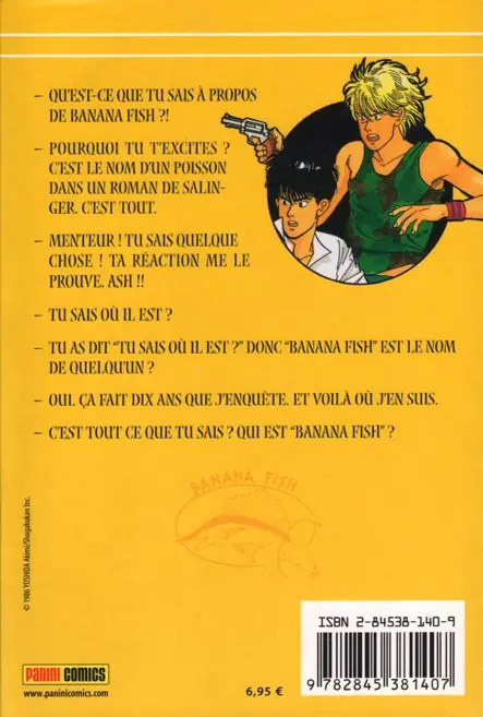 Verso de l'album Banana fish 2